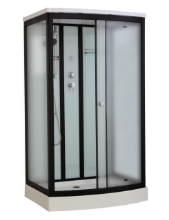 Душевая кабина Timo Standart T-6615BF Black Fabric 120x90см